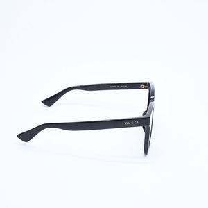 極美品 GUCCI グッチ サングラス ウェリントン GG1346SK アセテート ブラック ゴールド金具 サイズ56◻︎19 中古 4a008497