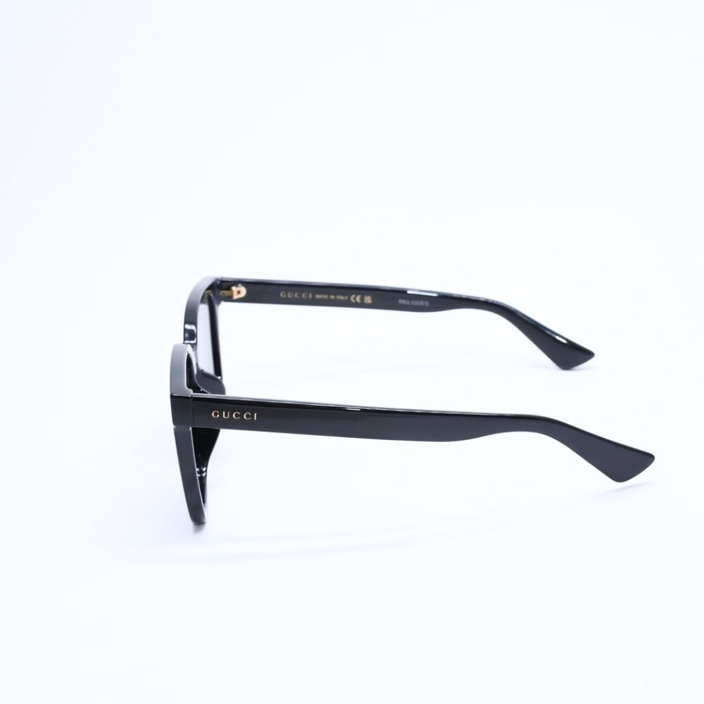 極美品 GUCCI グッチ サングラス ウェリントン GG1346SK アセテート ブラック ゴールド金具 サイズ56◻︎19 中古 4a008497