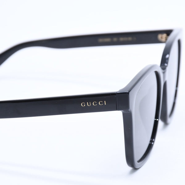 極美品 GUCCI グッチ サングラス ウェリントン GG1346SK アセテート ブラック ゴールド金具 サイズ56◻︎19 中古 4a008497