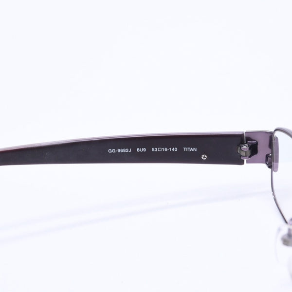 GUCCI グッチ 度入り眼鏡 メガネ アイウェア GG-9682J 8U9 サイズ53□16-140 クリアレンズ ブラウン 美品 中古 4a008283