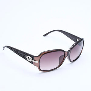 Christian Dior クリスチャンディオール サングラス アイウェア 19KJD サイズ59□15 135 カナージュ ブラウン 美品 中古 4a008446