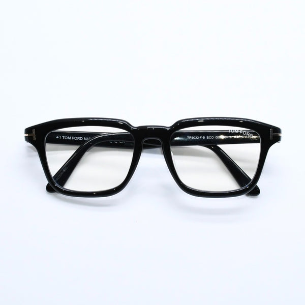 Like New TOM FORD Wellington Eyeglasses, Japanese Design Model TF6032-FB, Acetate, Black, Size 54◻19 Used 4a008473