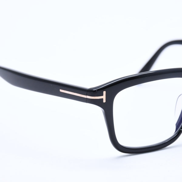 Like New TOM FORD Wellington Eyeglasses, Japanese Design Model TF6032-FB, Acetate, Black, Size 54◻19 Used 4a008473