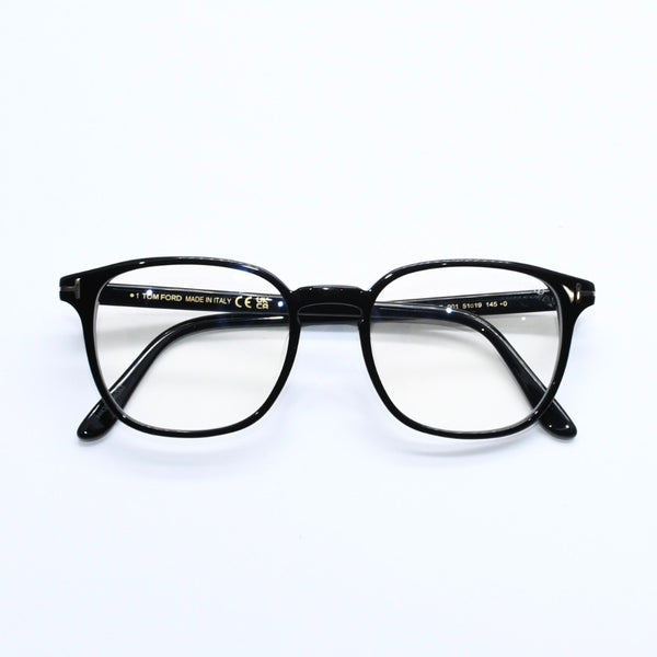 Like new TOM FORD Date glasses eyewear TF 5797-K-B 001 Size 51□19 145 Black Acetate Used 4a008474
