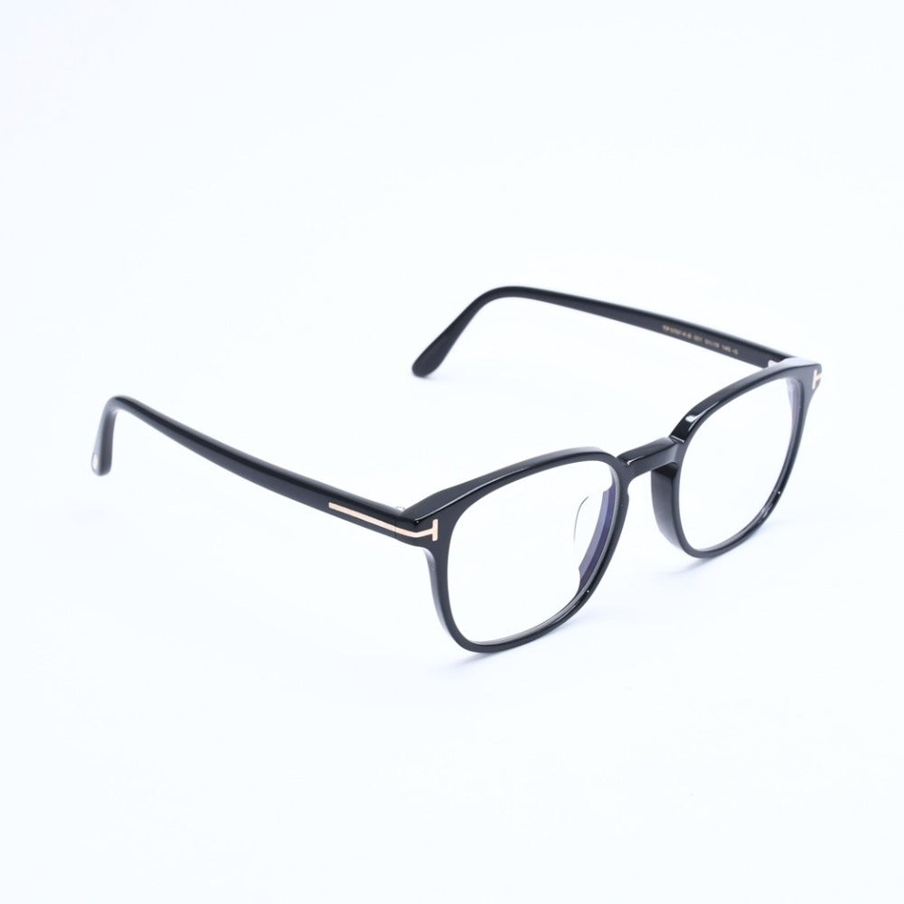 新品同様 TOM FORD トムフォード 伊達メガネ アイウェア TF 5797-K-B 001 サイズ51□19 145 ブラック アセテート 中古 4a008474