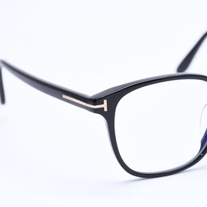 Like new TOM FORD Date glasses eyewear TF 5797-K-B 001 Size 51□19 145 Black Acetate Used 4a008474