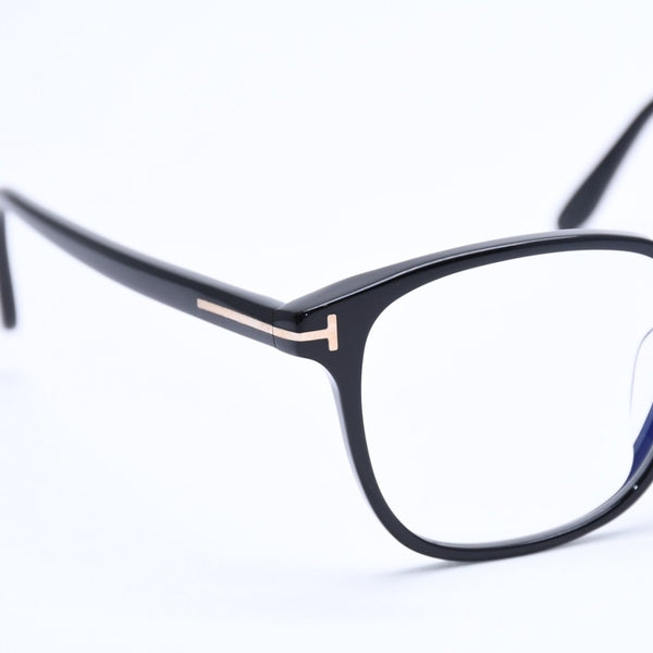 Like new TOM FORD Date glasses eyewear TF 5797-K-B 001 Size 51□19 145 Black Acetate Used 4a008474