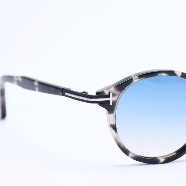 Very good condition TOM FORD Sunglasses Eyewear TF1150-D 55P Size 48□22 140 Clear Black Asian Fit Used 4a008471