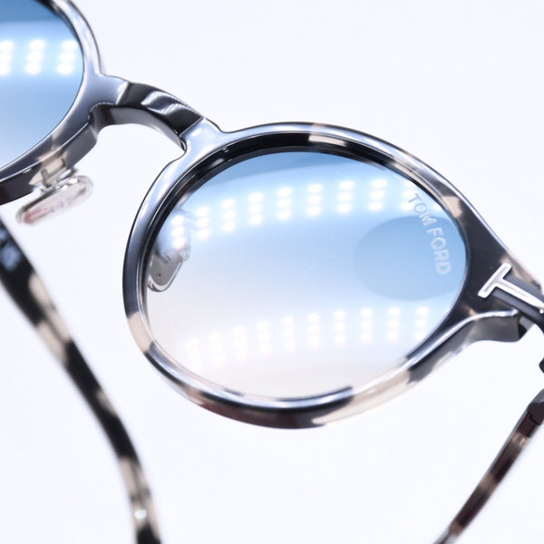 Very good condition TOM FORD Sunglasses Eyewear TF1150-D 55P Size 48□22 140 Clear Black Asian Fit Used 4a008471