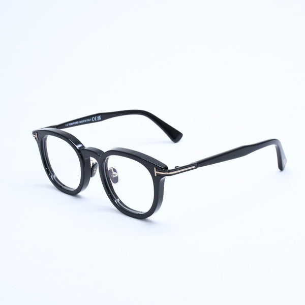 Like new TOM FORD Date glasses eyewear TF6009-D-B 001 Size 48□22 140 Black Acetate Used 4a008472