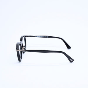 Like new TOM FORD Date glasses eyewear TF6009-D-B 001 Size 48□22 140 Black Acetate Used 4a008472