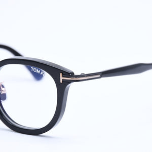 Like new TOM FORD Date glasses eyewear TF6009-D-B 001 Size 48□22 140 Black Acetate Used 4a008472
