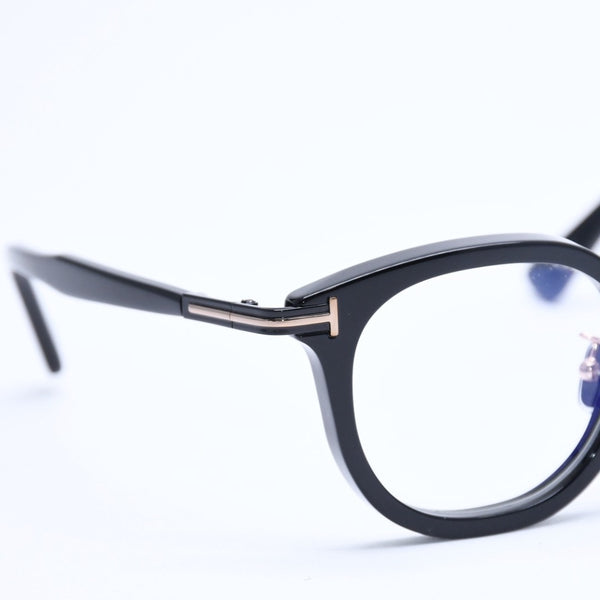 Like new TOM FORD Date glasses eyewear TF6009-D-B 001 Size 48□22 140 Black Acetate Used 4a008472