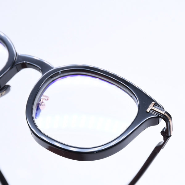 Like new TOM FORD Date glasses eyewear TF6009-D-B 001 Size 48□22 140 Black Acetate Used 4a008472