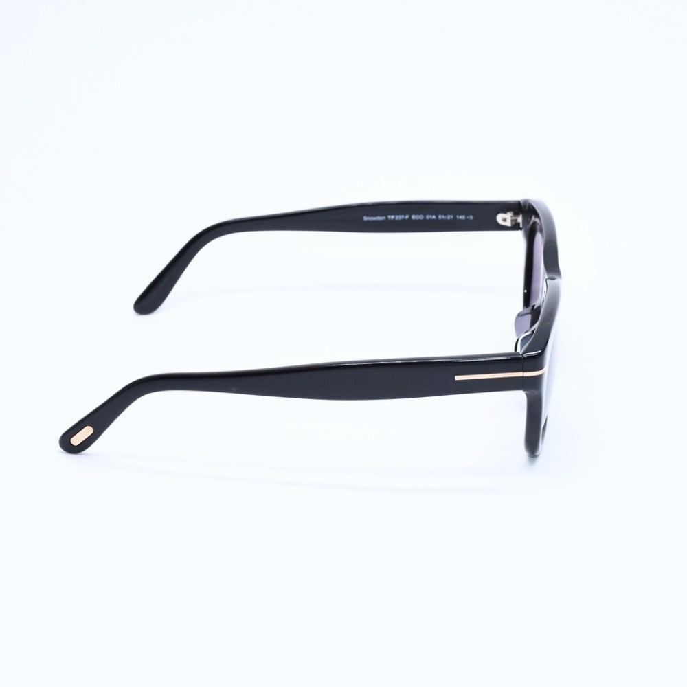 Like new TOM FORD Sunglasses Eyewear TF237-F ECO 01A Size 51□21 145 Black Acetate Used 4a008487