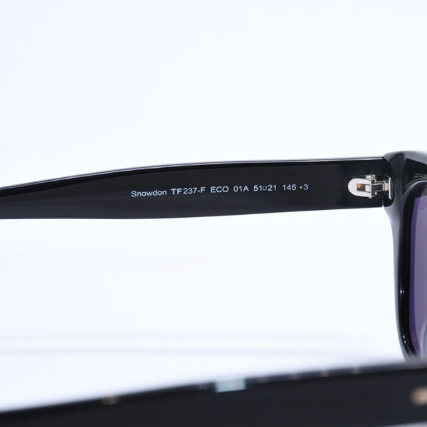 Like new TOM FORD Sunglasses Eyewear TF237-F ECO 01A Size 51□21 145 Black Acetate Used 4a008487