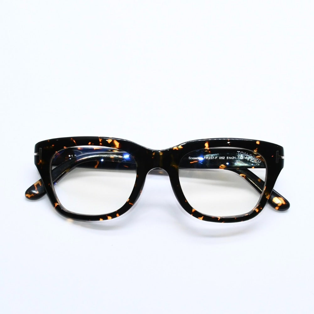 Like new TOM FORD Prescription glasses eyewear TF237-F 052 Size 51□21 145 Tortoiseshell color Brown Used 4a008486