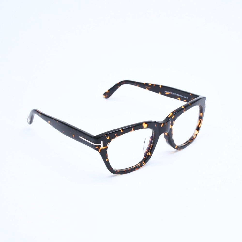新品同様 TOM FORD トムフォード 度入りメガネ アイウェア TF237-F 052 サイズ51□21 145 べっ甲カラー ブラウン 中古 4a008486