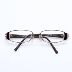 CHANEL eyeglasses, Coco Mark design, brown, clear lenses, silver hardware, 2105T, size 57◻17 Excellent condition, used item 4a008289