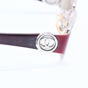 CHANEL eyeglasses, Coco Mark design, brown, clear lenses, silver hardware, 2105T, size 57◻17 Excellent condition, used item 4a008289