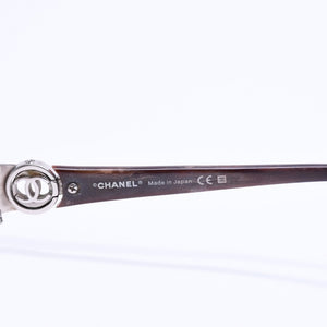 CHANEL eyeglasses, Coco Mark design, brown, clear lenses, silver hardware, 2105T, size 57◻17 Excellent condition, used item 4a008289