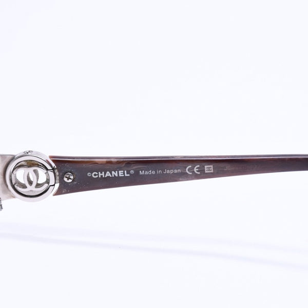 CHANEL eyeglasses, Coco Mark design, brown, clear lenses, silver hardware, 2105T, size 57◻17 Excellent condition, used item 4a008289