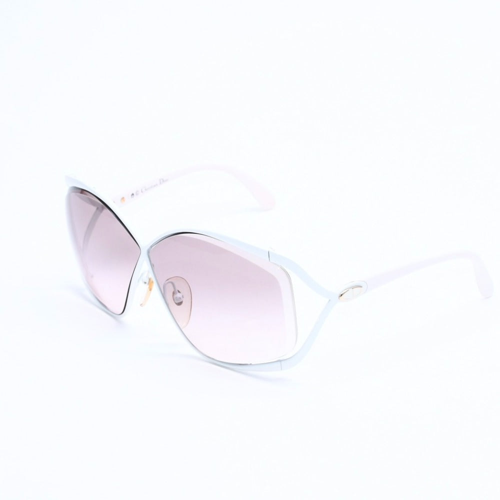 Christian Dior クリスチャンディオール サングラス アイウェア 2056 サイズ67□03 110 ホワイト ブラウン ゴールド 美品 中古 4a008502
