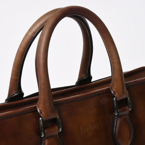 Berluti Angour 2WAY Handbag Calligraphy Scritto Swipe Patine Leather Briefcase Business Bag Brown Good Condition Used 4a008937
