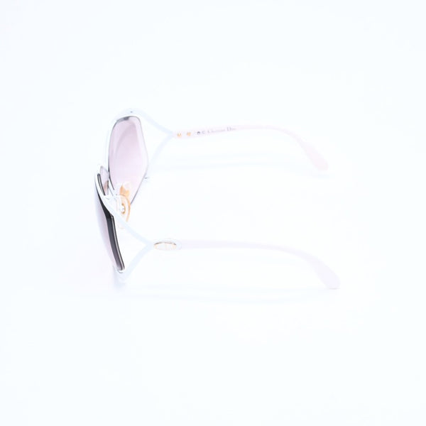 Christian Dior Sunglasses Eyewear 2056 Size 67□03 110 White Brown Gold Good Condition Used 4a008502