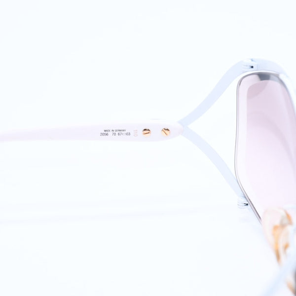 Christian Dior Sunglasses Eyewear 2056 Size 67□03 110 White Brown Gold Good Condition Used 4a008502