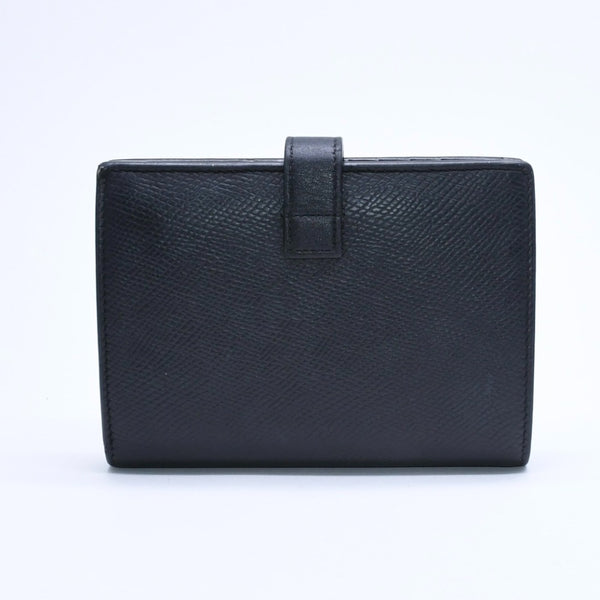 CELINE Medium Strap Wallet Bifold Wallet Wallet Black Gold Hardware F-PB-2240 Leather Good Condition Used 4a008864