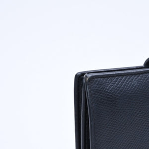 CELINE Medium Strap Wallet Bifold Wallet Wallet Black Gold Hardware F-PB-2240 Leather Good Condition Used 4a008864