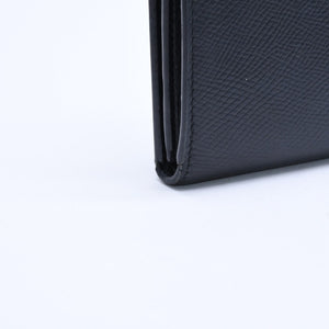 CELINE Medium Strap Wallet Bifold Wallet Wallet Black Gold Hardware F-PB-2240 Leather Good Condition Used 4a008864