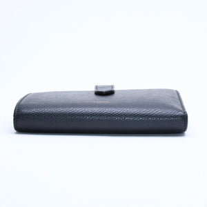 CELINE Medium Strap Wallet Bifold Wallet Wallet Black Gold Hardware F-PB-2240 Leather Good Condition Used 4a008864