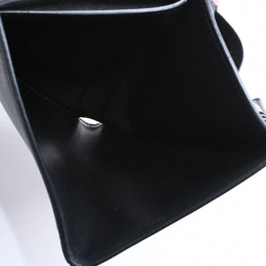 CELINE Medium Strap Wallet Bifold Wallet Wallet Black Gold Hardware F-PB-2240 Leather Good Condition Used 4a008864