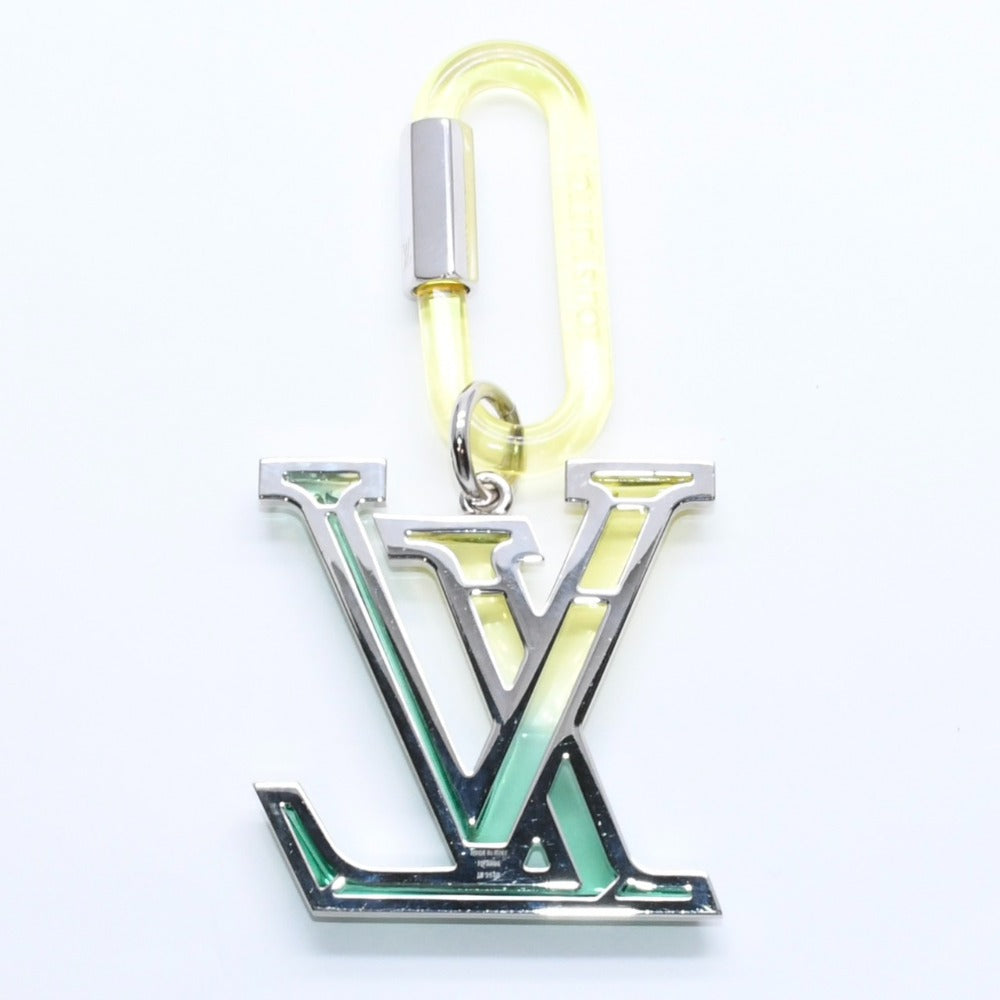 Like new LOUIS VUITTON Bijou Sac LV Prism Charm Resin Metal MP2366 Yellow Green Silver Hardware Used 4a008690