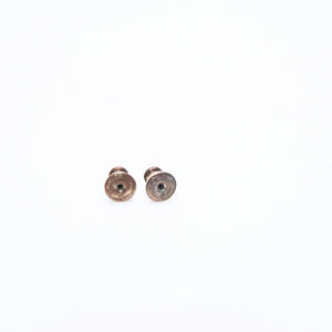 CHANEL Coco Mark Earrings Both Ears Jumbo CC Vintage 01A Engraved Plastic Metal Red Gold Hardware Good Condition Used 4a008607