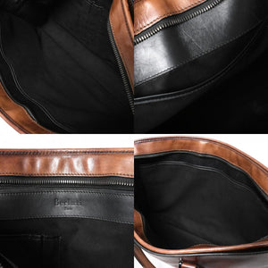 Berluti Angour 2WAY Handbag Calligraphy Scritto Swipe Patine Leather Briefcase Business Bag Brown Good Condition Used 4a008937