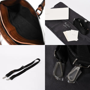 Berluti Angour 2WAY Handbag Calligraphy Scritto Swipe Patine Leather Briefcase Business Bag Brown Good Condition Used 4a008937