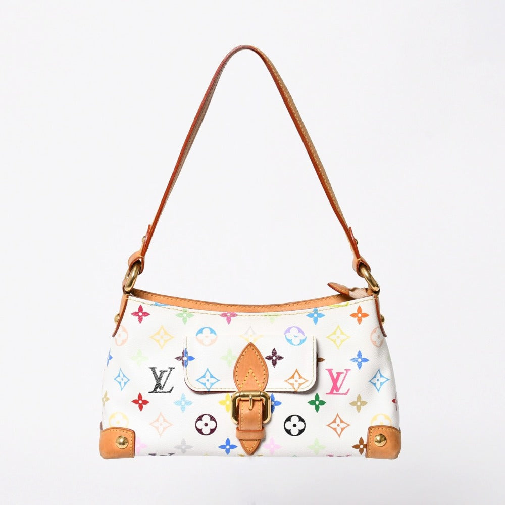 LOUIS VUITTON ルイヴィトン エライザ モノグラム・マルチカラー ホワイト M40098 ショルダーバッグ 美品 中古 4a009038