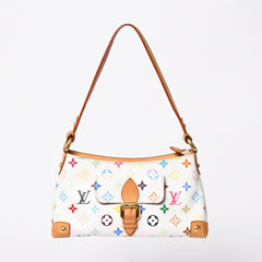 LOUIS VUITTON ルイヴィトン エライザ モノグラム・マルチカラー ホワイト M40098 ショルダーバッグ 美品 中古 4a009038
