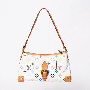 LOUIS VUITTON ルイヴィトン エライザ モノグラム・マルチカラー ホワイト M40098 ショルダーバッグ 美品 中古 4a009038