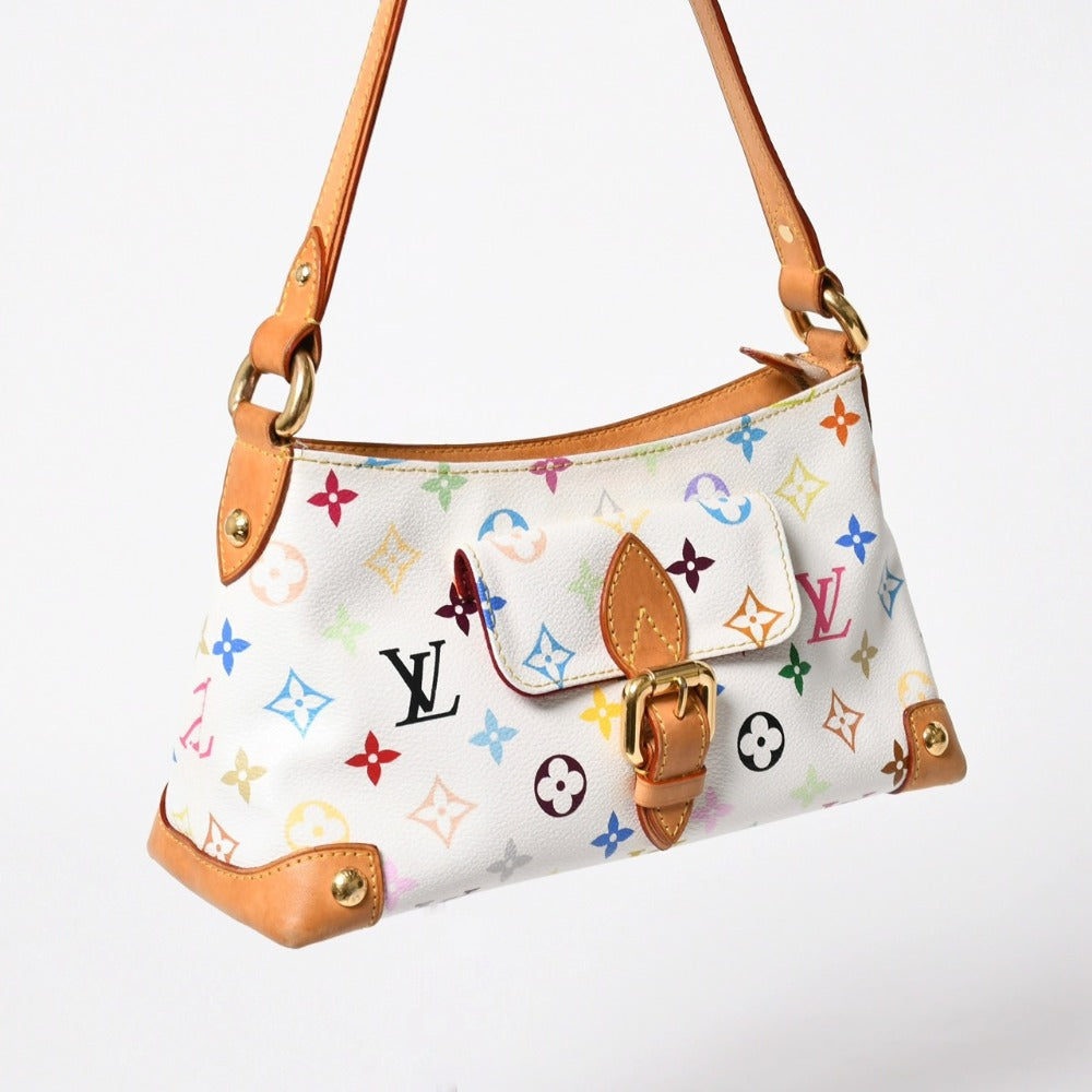 LOUIS VUITTON ルイヴィトン エライザ モノグラム・マルチカラー ホワイト M40098 ショルダーバッグ 美品 中古 4a009038