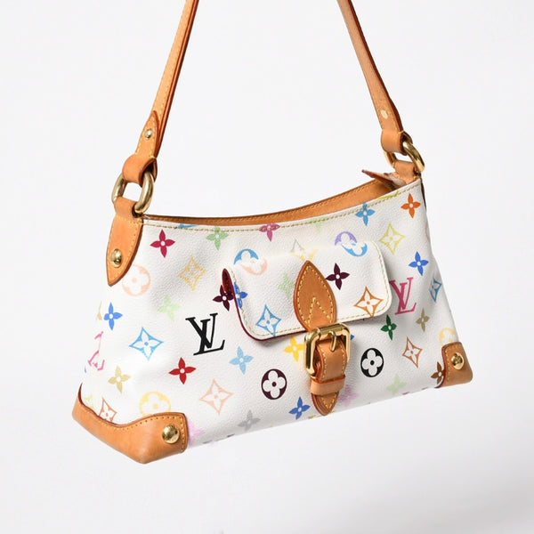 LOUIS VUITTON ルイヴィトン エライザ モノグラム・マルチカラー ホワイト M40098 ショルダーバッグ 美品 中古 4a009038