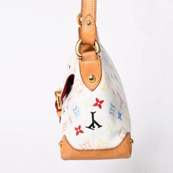 LOUIS VUITTON ルイヴィトン エライザ モノグラム・マルチカラー ホワイト M40098 ショルダーバッグ 美品 中古 4a009038