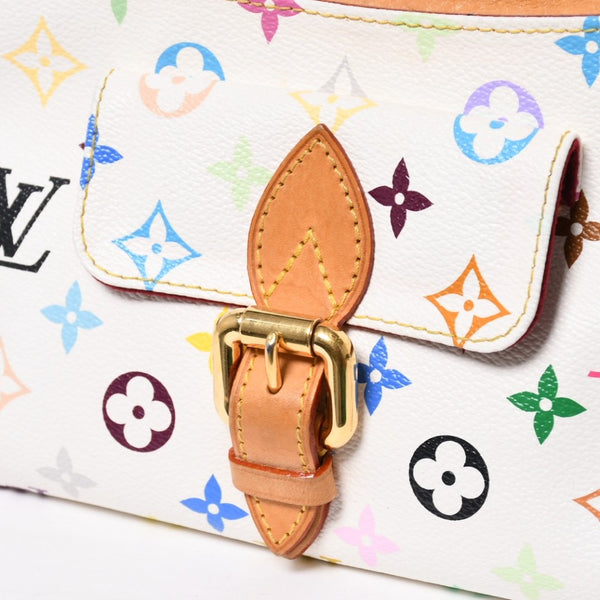 LOUIS VUITTON ルイヴィトン エライザ モノグラム・マルチカラー ホワイト M40098 ショルダーバッグ 美品 中古 4a009038