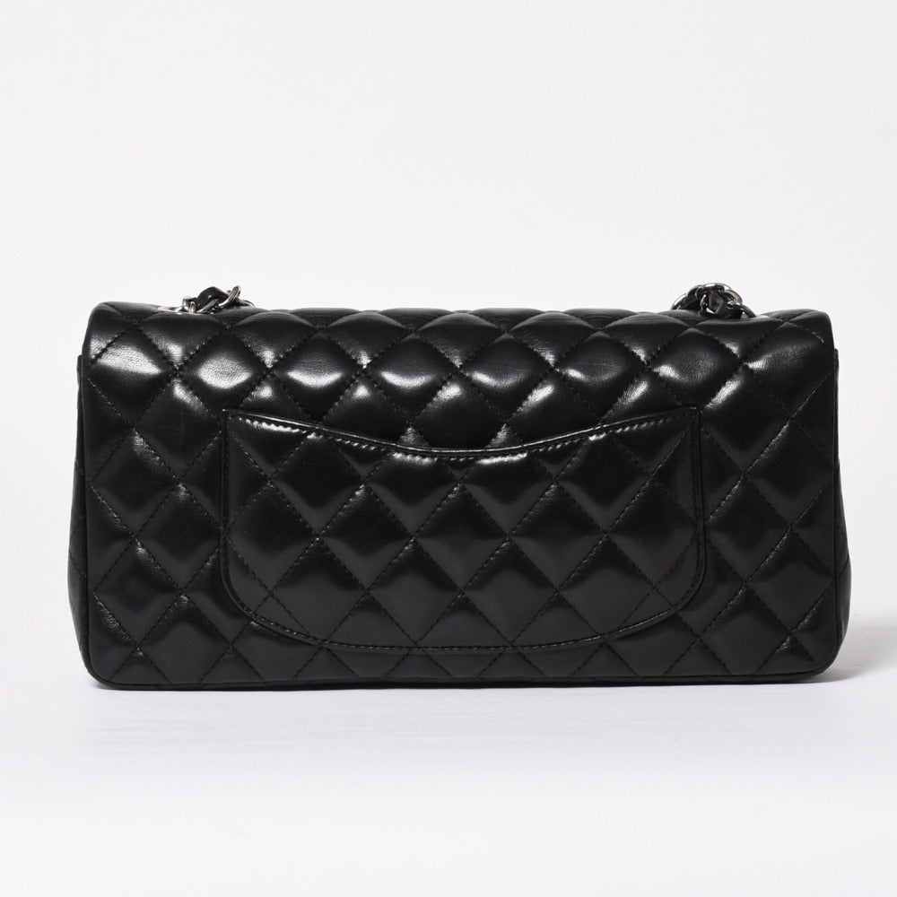 極美品 CHANEL シャネル マトラッセ 25 Sフラップ Sチェーンワンショルダーバッグ 13番台 ココマーク ラムスキン ブラック SV金具 中古 4a008916