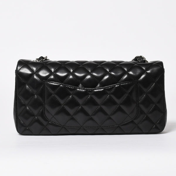 極美品 CHANEL シャネル マトラッセ 25 Sフラップ Sチェーンワンショルダーバッグ 13番台 ココマーク ラムスキン ブラック SV金具 中古 4a008916