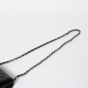 極美品 CHANEL シャネル ミニマトラッセ17 Sフラップ Sチェーンショルダーバッグ 16番台 ココマーク パテント シルバー金具 中古 4a008928