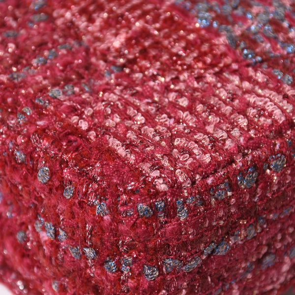 極美品 CHANEL シャネル マトラッセ ダブルフラップ チェーンショルダーバッグ 25 ココマーク ツイード ボルドー ゴールド金具 19番台 中古 4a009040